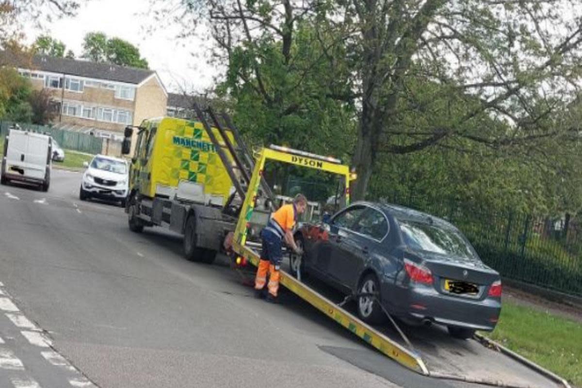 A car was seized during a bank holiday crime crackdown in Thetford <i>(Image: Breckland Police)</i>