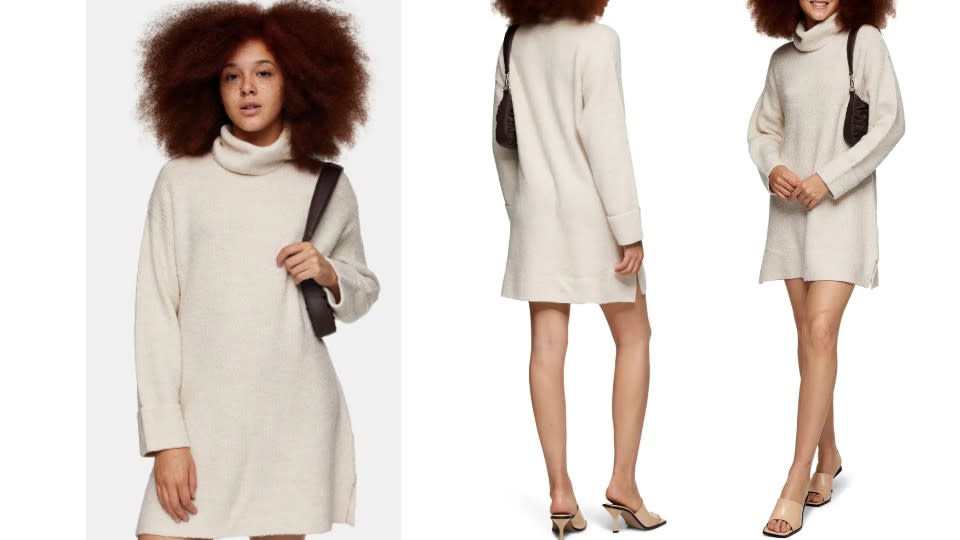 Topshop Funnel Neck Sweater Dress - Nordstrom, $40 (originally $75)