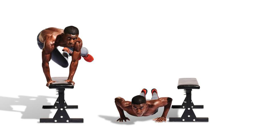 burpee over bench