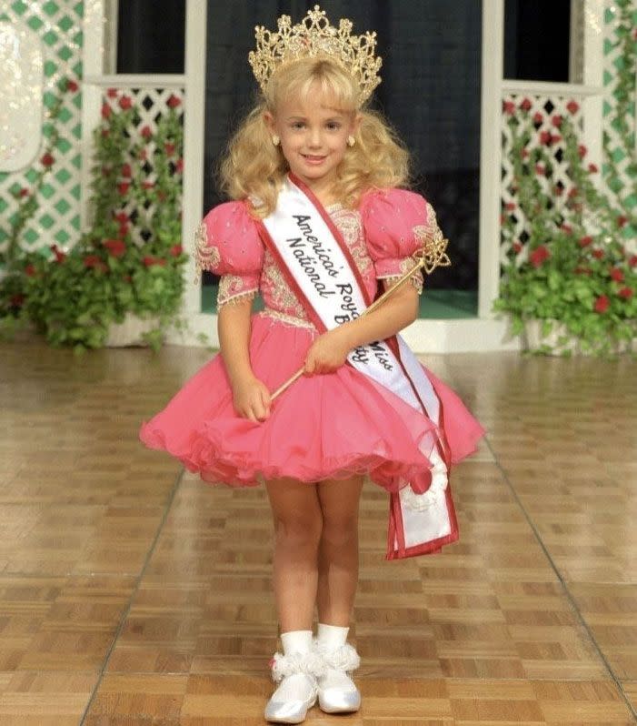 JonBenét Ramsey's body was found dead beaten and strangled body in her parents' Colorado basement. Photo: Supplied