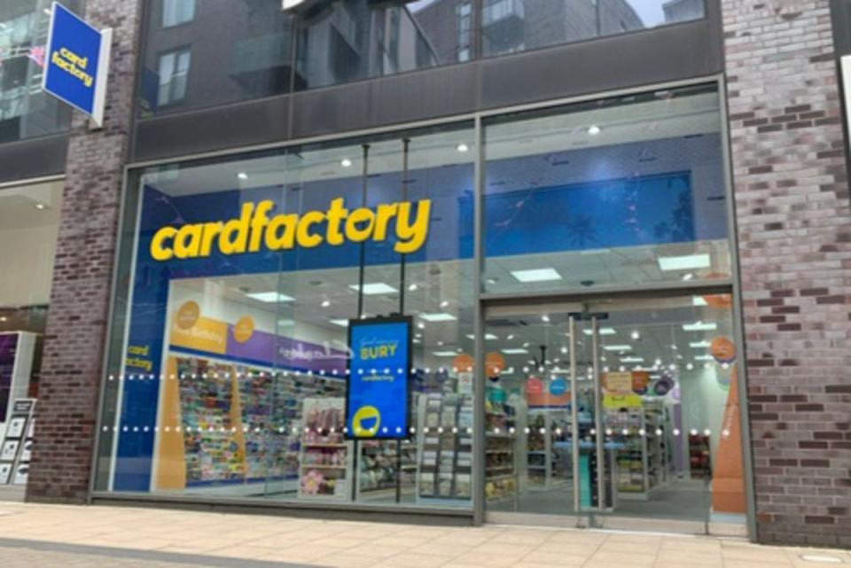 Card Factory has over 1,000 stores nationwide and around 20 in London (Card Factory)