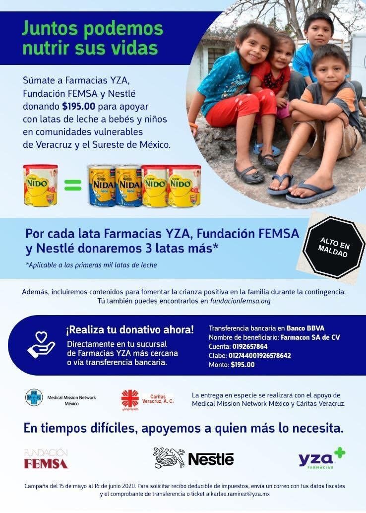 Campaña de donación de leche materna de Nestlé y FEMSA