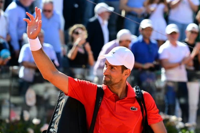 'Didn't feel the same': Novak Djokovic waves goodbye after his shock Rome exit (Tiziana FABI)