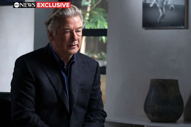 PHOTO: Actor Alec Baldwin talks to ABC News' Chief Anchor George Stephanopoulos in his first interview since the deadly shooting on the set of the film, 'Rust.' (ABC News)