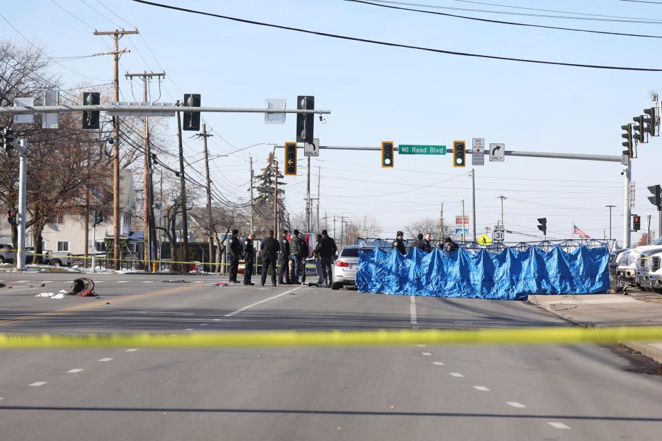 According to police, one car was headed north on Mt. Read Boulevard and the other car with the three children inside, was headed south on Mt. Read.