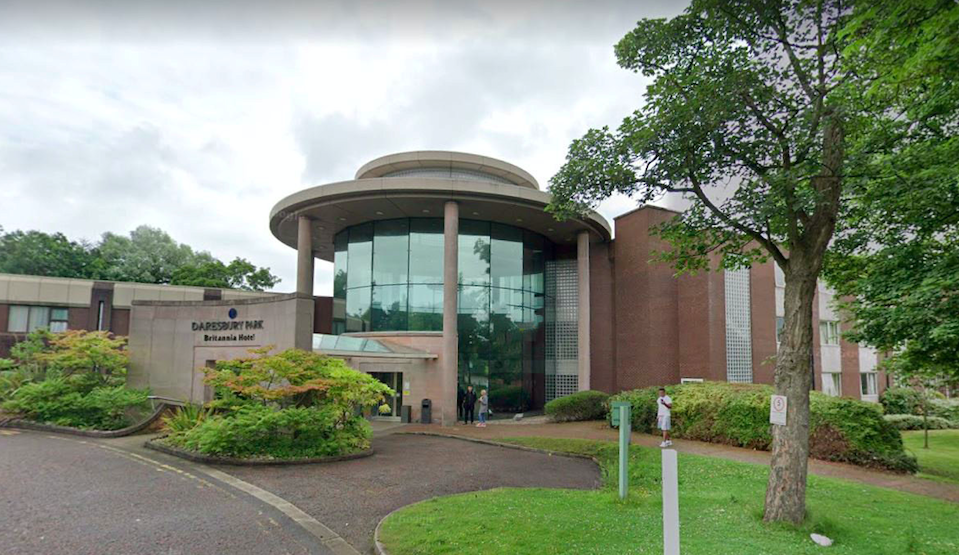 Around £18,000 worth of damage was caused to the Daresbury Park Hotel in Warrington, Cheshire. (SWNS)