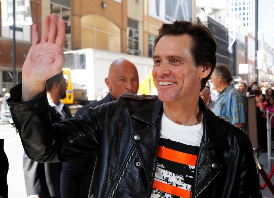 Battle: Jim Carrey has said that he is no longer depressed: Mark Blinch / Reuters / Splash