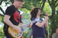 Counting Crows lead singer Adam Duritz sung three hits including fan favorite, “Mr. Jones,” live in Central Park on June 8, 2012.