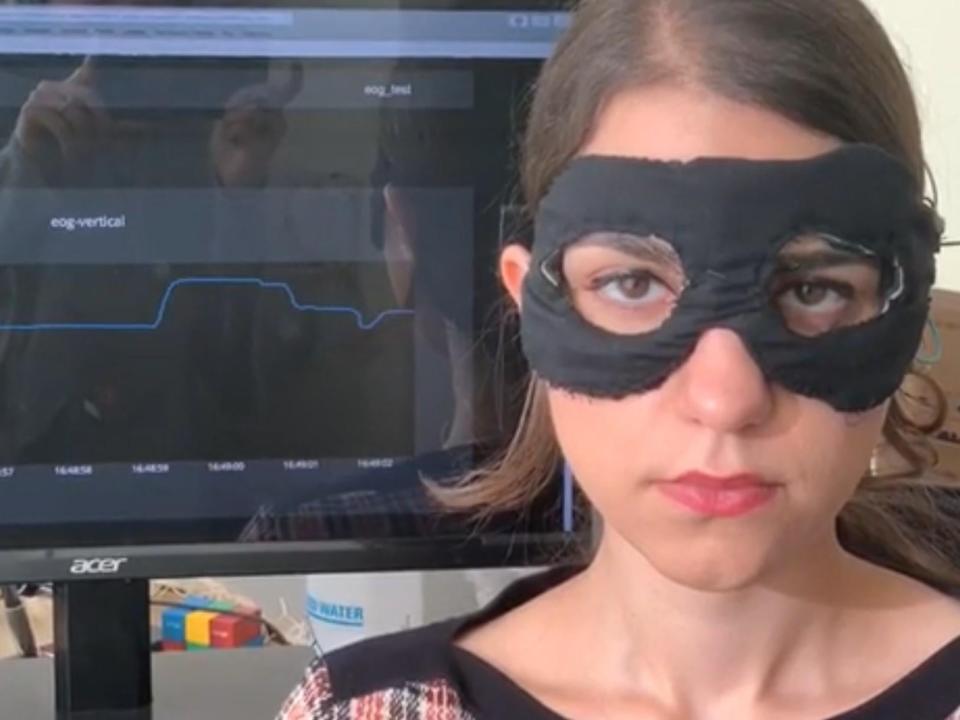 The Chesma mask tracks a wearer's eye movements in real time: Zohreh Homayounfar
