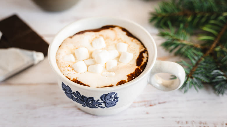 hot chocolate with marshmallows