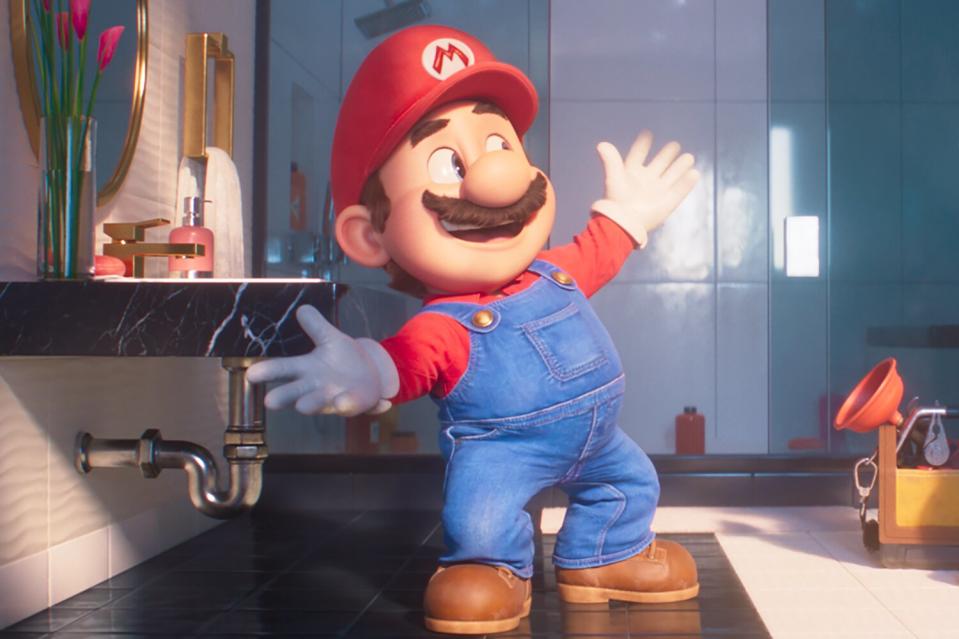 Mario (voiced by Chris Pratt) in 'The Super Mario Bros. Movie'