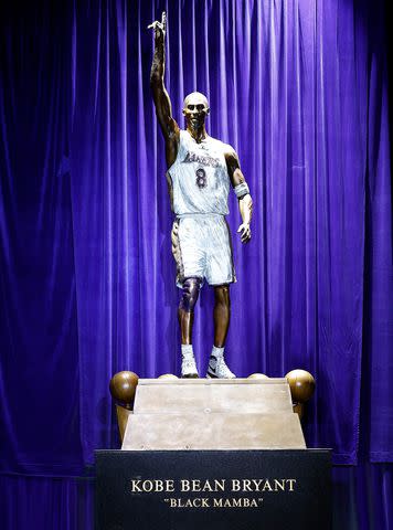 <p>Ronald Martinez/Getty</p> The Kobe Bryant Statue