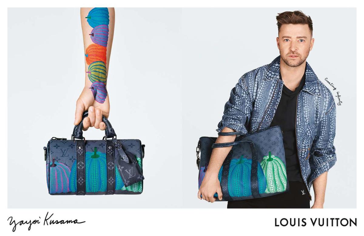 Justin Timberlake Makes Louis Vuitton Modeling Debut in New Yayoi  Kusama-Inspired Campaign