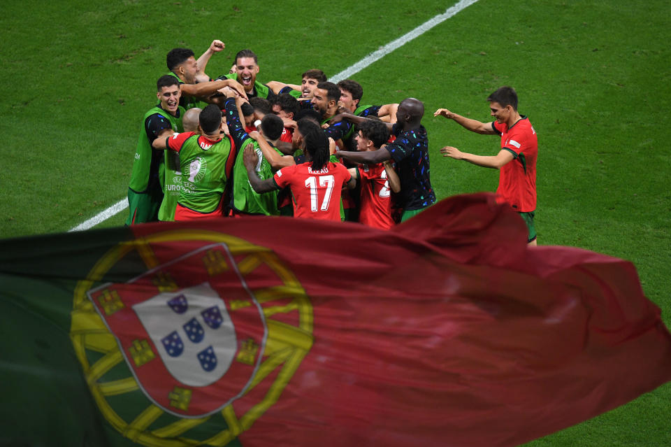 葡萄牙在點球大戰才力退斯洛維尼亞，取得晉級8強門票。 (Photo by Charles McQuillan - UEFA/UEFA via Getty Images)