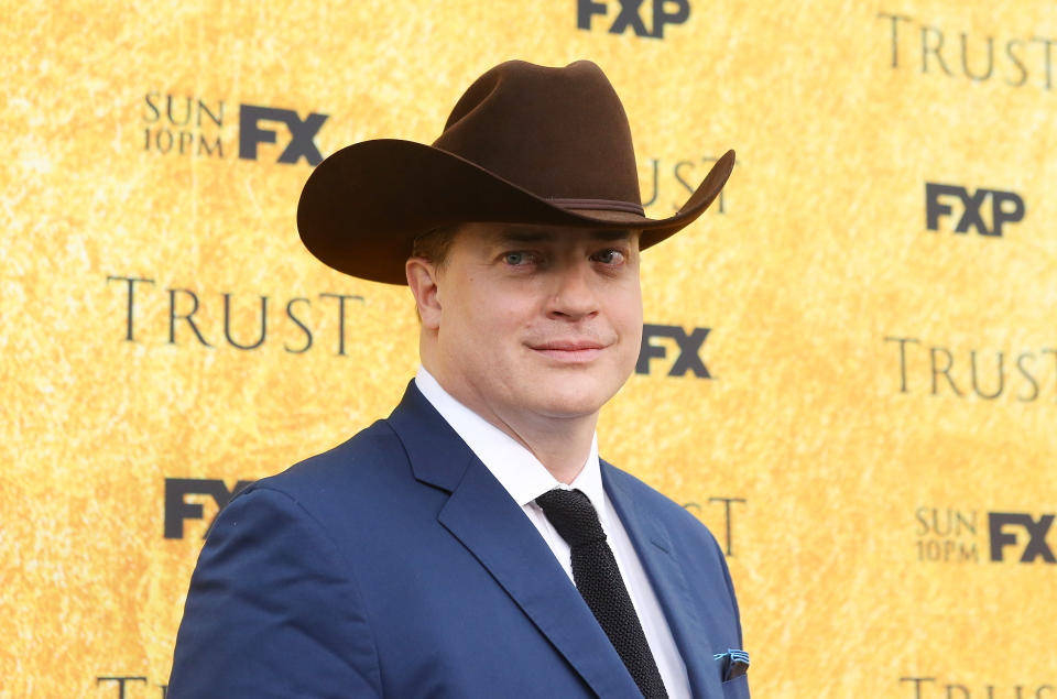 Brendan Fraser 2018 California.  (Photo by Michael Tran/FilmMagic)