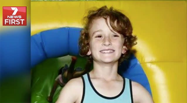 Cooper Appleyard went into cardiac arrest during a dance class. Source: 7 News