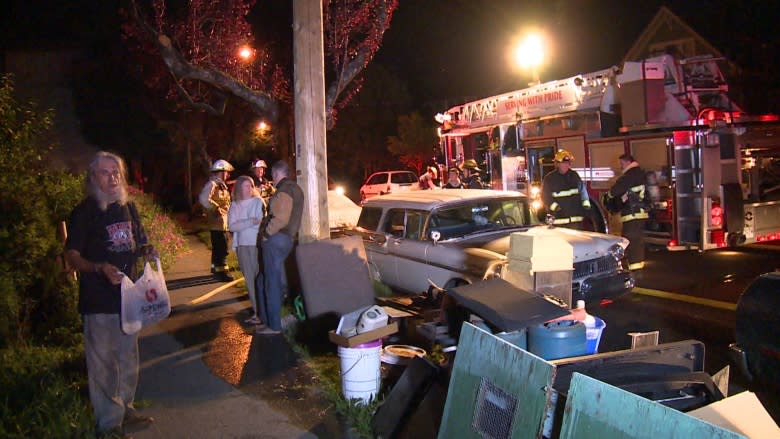 East Vancouver man told to clean up mess after belongings catch fire