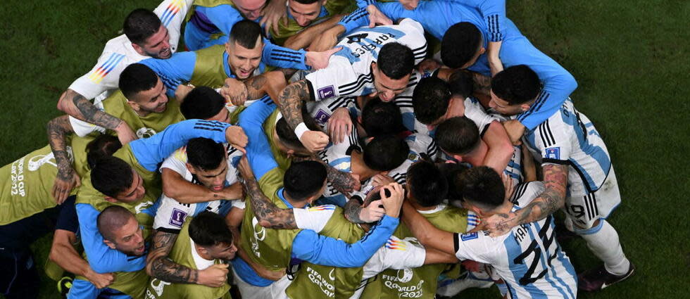 Après un match haletant, l'Argentine se qualifie pour le dernier carré.  - Credit:KIRILL KUDRYAVTSEV / AFP