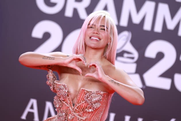 Karol G at the 2023 Latin Grammys  - Credit: Patricia J. Garcinuno/WireImage