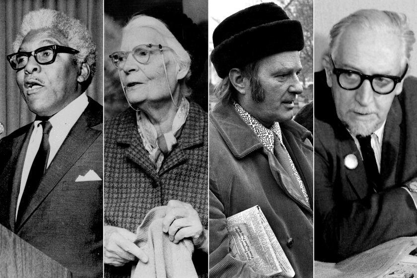 Bayard Rustin (1970); Dorothy Day (1970); David Dellinger (1971); and Dwight MacDonald (1969).