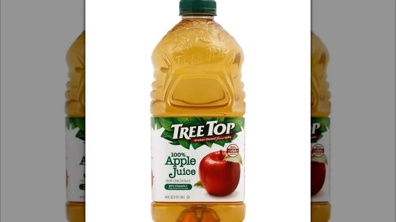 Tree Top apple juice bottle