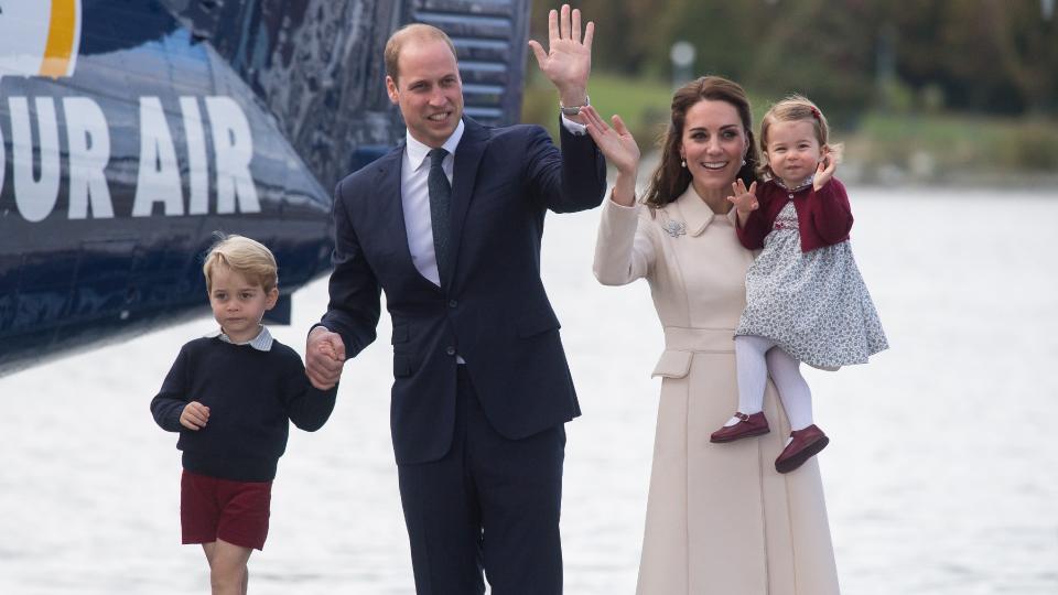 Princess Charlotte's first royal wave