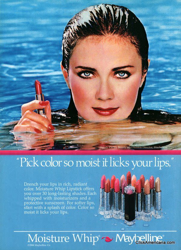 Wonder Woman star Lynda Carter starred in ads for the brand in the ‘70s and ‘80s. Because who doesn’t want to look like Wonder Woman?