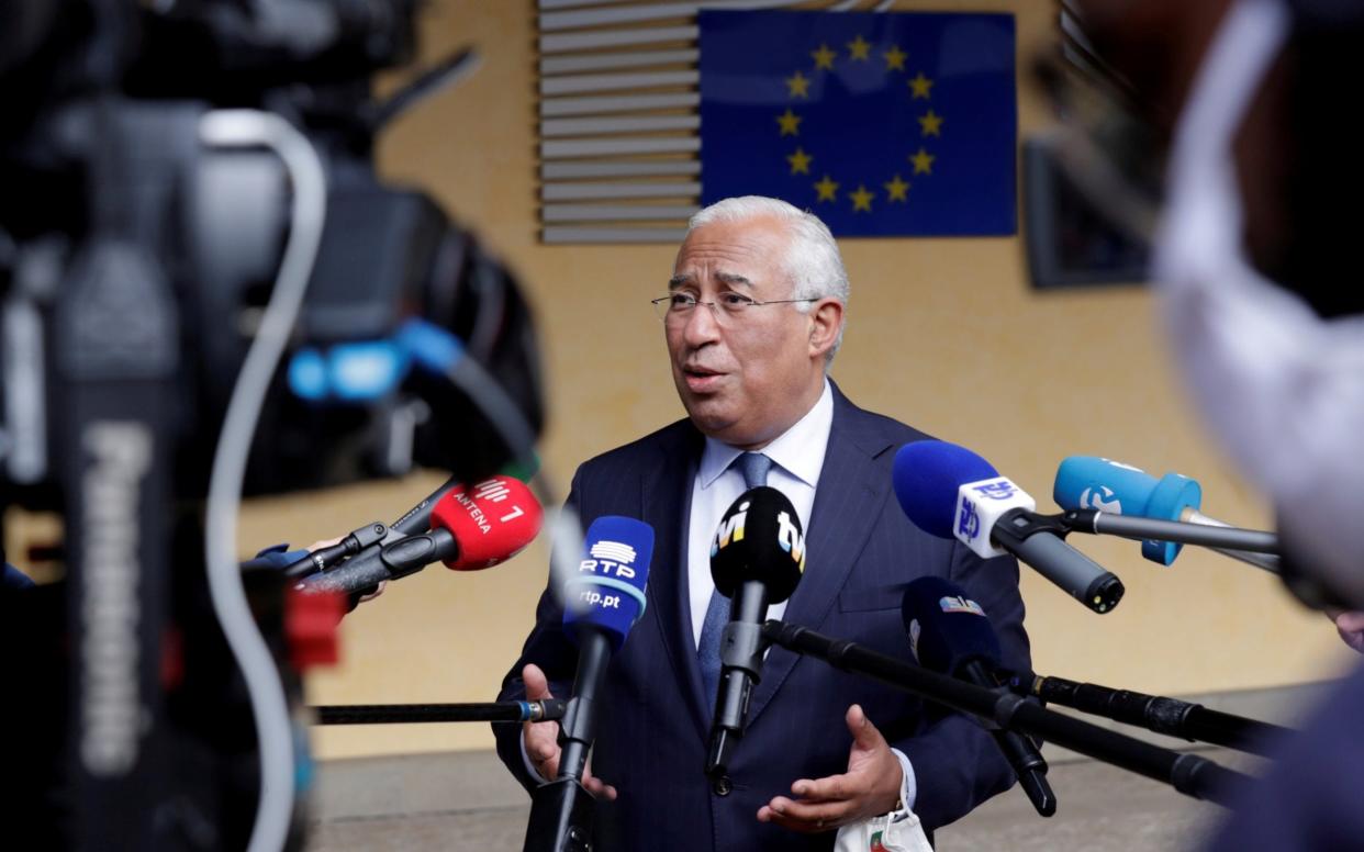 Antonio Costa, Portugal's prime minister, outside European Commission headquarters in Brussels earlier this year.  - Reuters