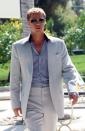 <p>Yes, the sunglasses are awfully of their time. But in Pitt's standout suit for <em>Ocean's Eleven </em>you have three trends that still stand strong to this day: peak lapels, pastel shades and a Cuban collared shirt. </p>