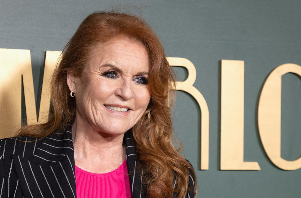 LONDON, ENGLAND - MARCH 16: Sarah Ferguson arrives at the UK premiere of 