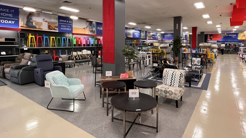 The home goods and furniture section of Sears in Burbank, CA, on December 1. - Samantha Delouya/CNN