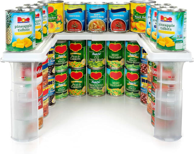 Shelf Reliance Large Food Organizer - Multiple Can Sizes - Designed for  Canned Goods for Cupboard, Pantry and Cabinet Storage - Made in USA - S