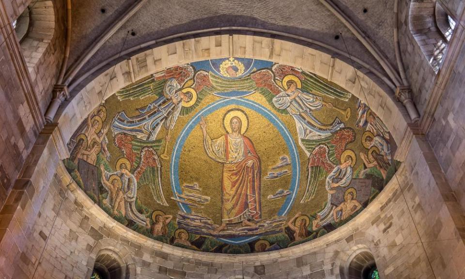 Mosaic in the apse of Lund cathedral