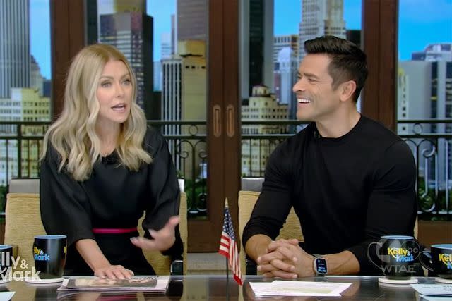 <p>ABC</p> Kelly Ripa and Mark Consuelos on 'Live With Kelly & Mark'