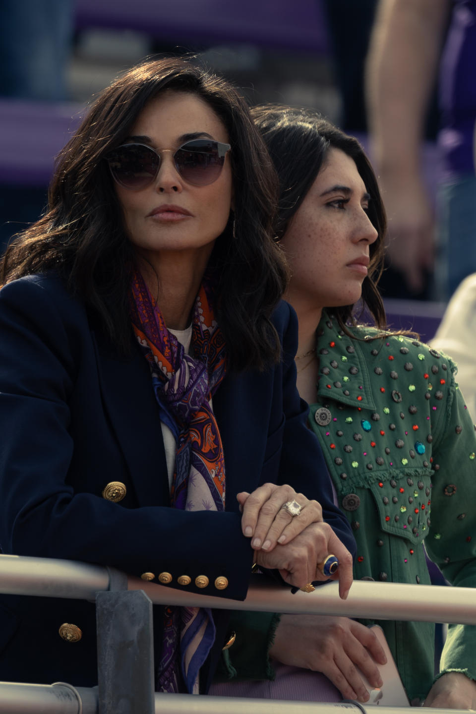 Demi Moore, left, and Rylie Rodriguez in ‘Landman’