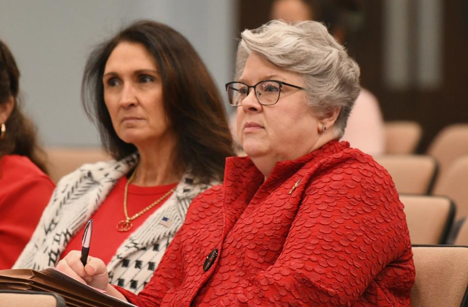 Brevard County Property Appraiser Dana Blickley, left, and Brevard County Tax Collector Lisa Cullen are the two local officials most directly connected with the "tax estimator" bills now being considered in the Florida Legislature.