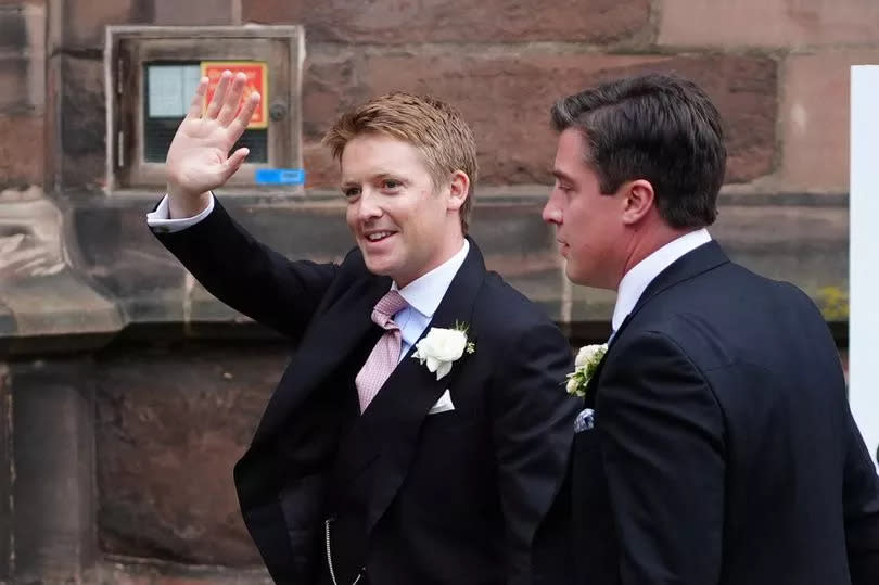 Duke of Westminster in wedding attire