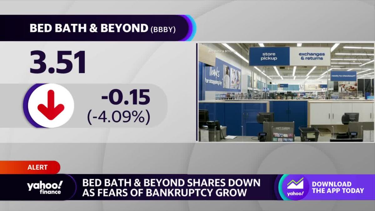 Bed Bath & Beyond stock dips as potential bankruptcy looms