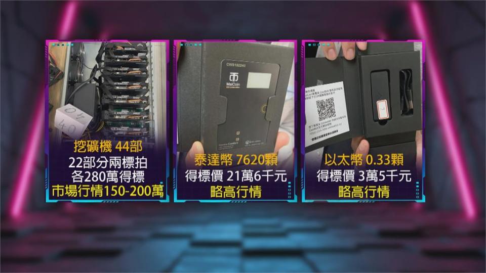 破天荒拍賣挖礦機虛擬幣　44部挖礦機560萬標出