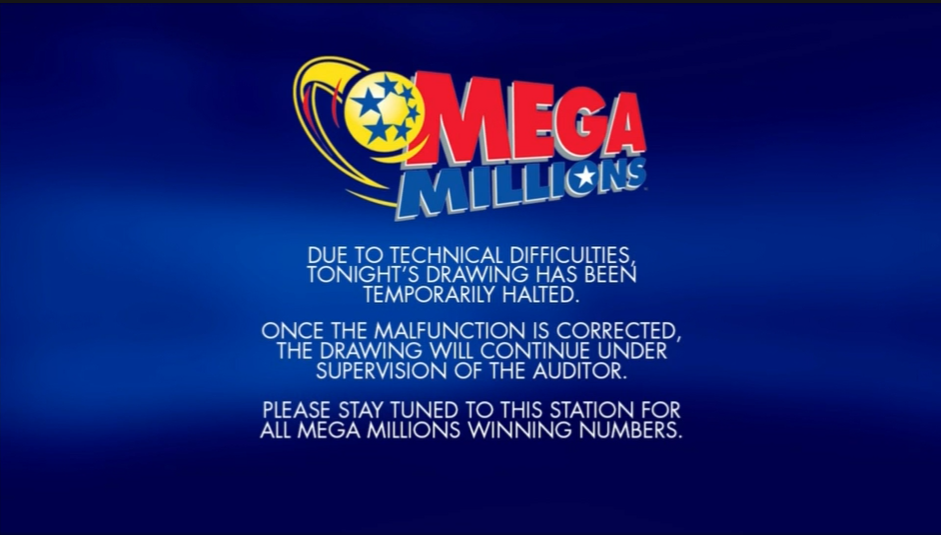 The Mega Millions lottery drawing has been delayed due to technical difficulties.