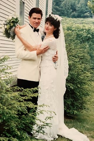 <p>Courtesy Pam Williams</p> Treat Williams and Pam Willians on their wedding day in June 1988 in Weston, Vermont. "It’s a beautiful romantic love story," Pam says.