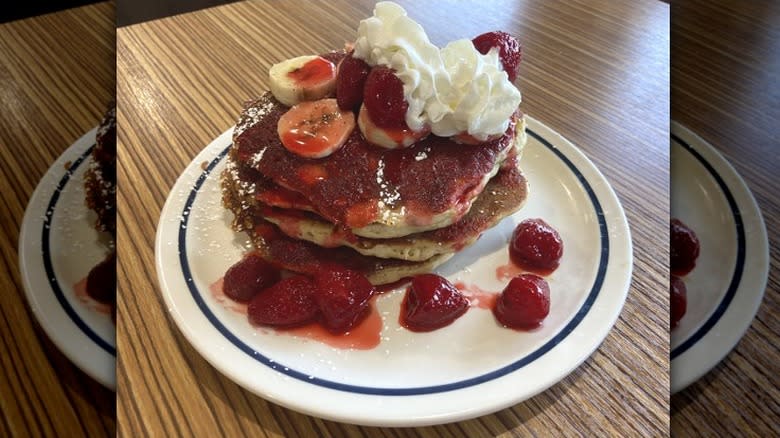 IHOP Strawberry Banana Protein Pancakes