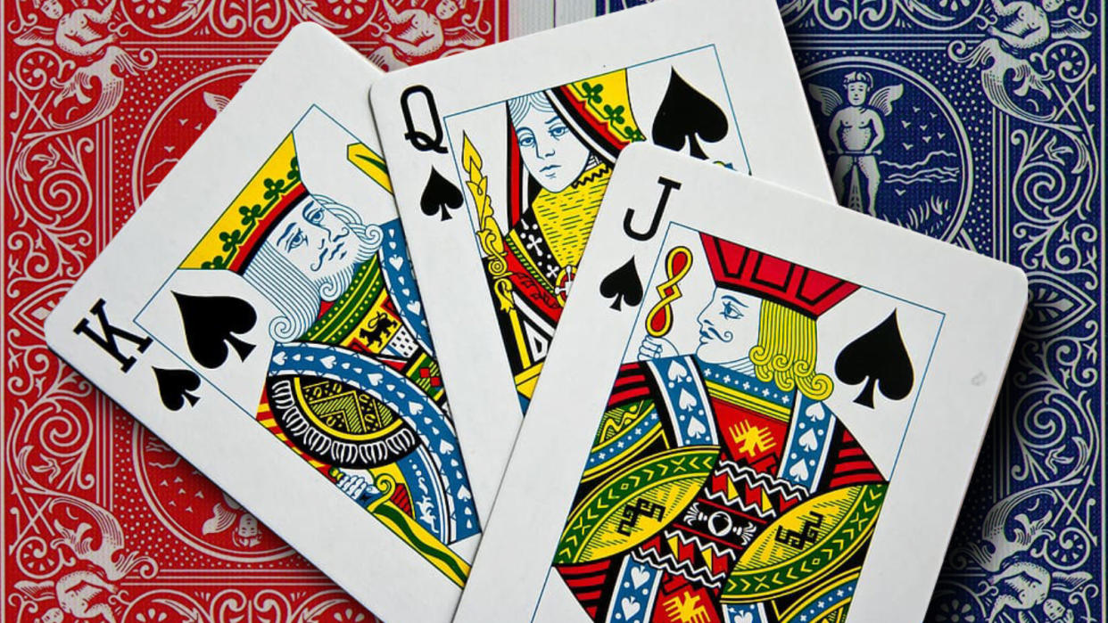 king, queen, jack of spades