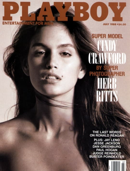 Cindy Crawford on the cover of Playboy, 1988