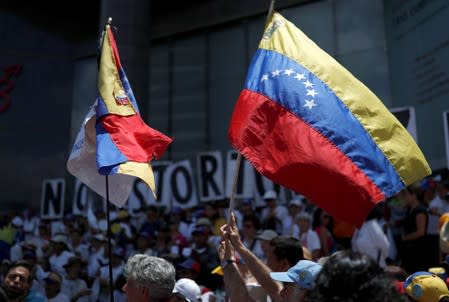 Rally against Maduro's government, in Caracas