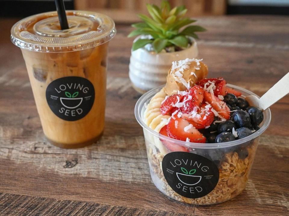 Loving Seed, which is known for its açai bowls and cold brew coffees and teas at its food truck, recently opened a fixed location inside the Fresno Elite Car Wash on Herndon and West avenues in north Fresno.