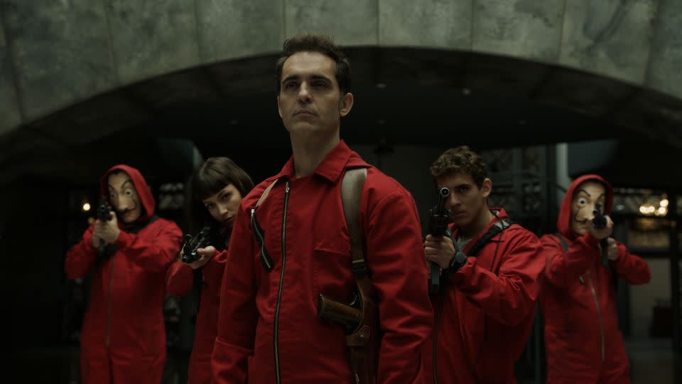 Pedro Alonso as Berlin, the sadistic thief at the heart of crime caper "Money Heist" (2017-2021). - Netflix