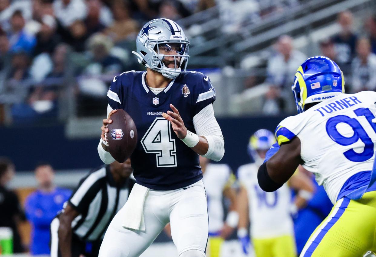 Will Dak Precott and the Dallas Cowboys beat the Philadelphia Eagles? NFL Week 9 picks and predictions weigh in on Sunday's game.