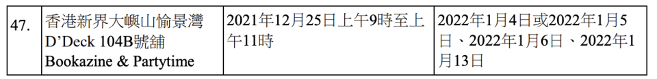 政府1月5日公布的強制檢測公告