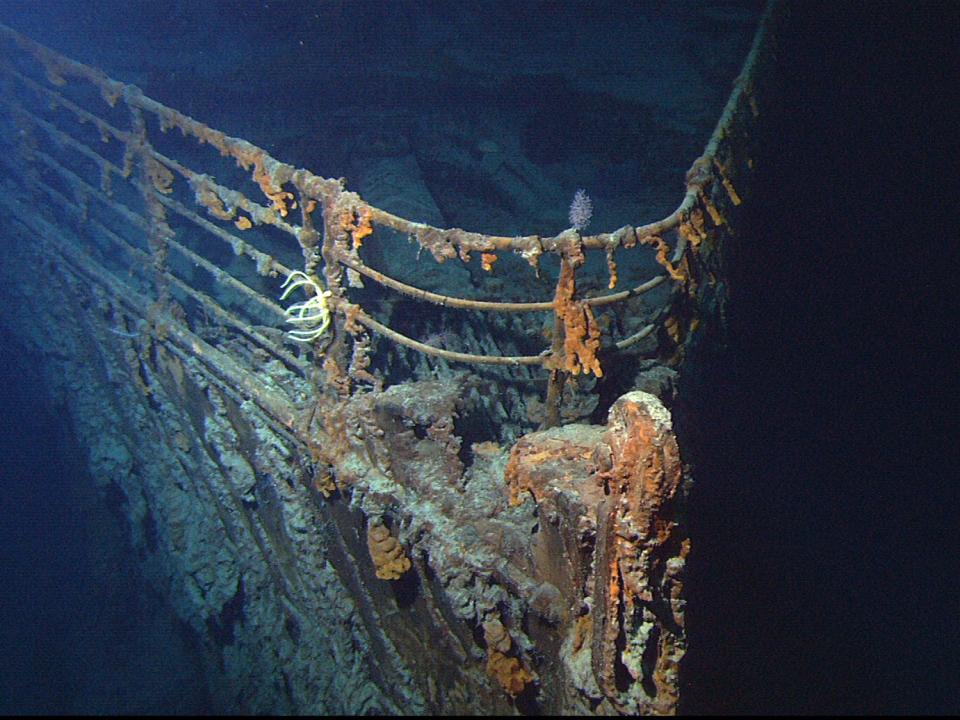 titanic wreckage bow